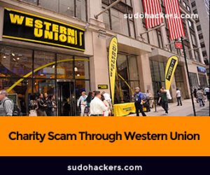 Charity Scam Through Western Union