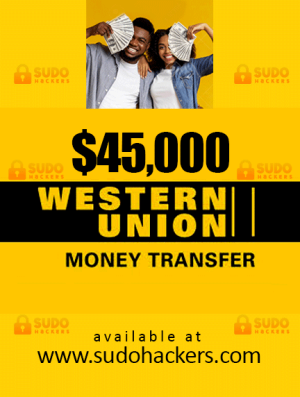 Western Union Money Transfer of $45,000