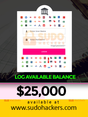 Buy Bank Logs with $25,000 Balance