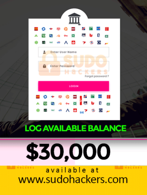 Buy Bank Logs with $30,000 Balance