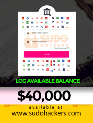 Buy Bank Logs with $40,000 Balance
