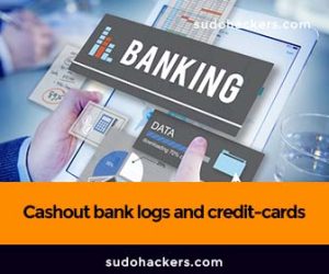 Cashout bank logs and credit-cards