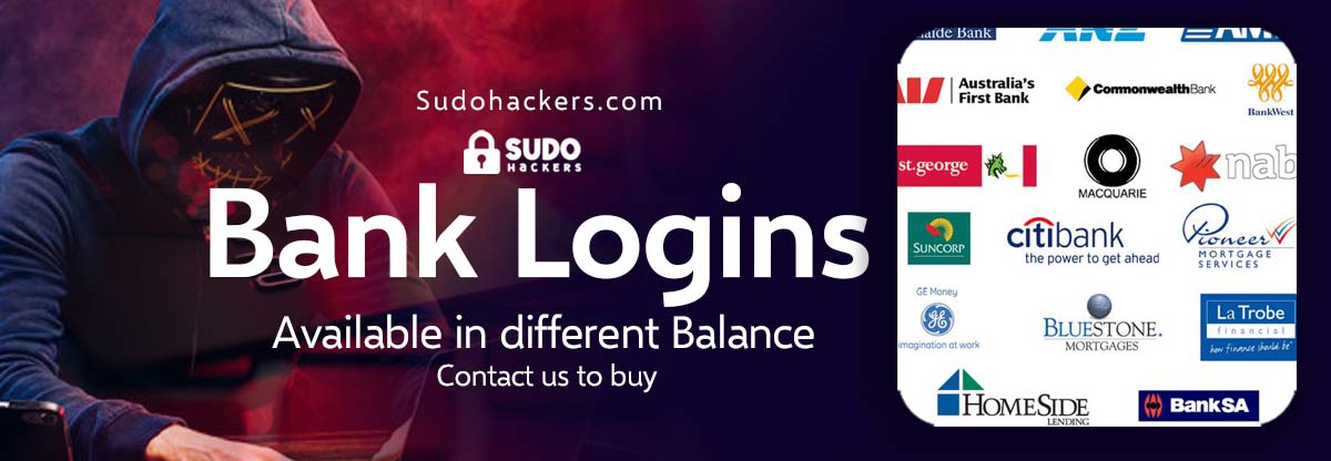 sudohackers bank logins for sale vendor available